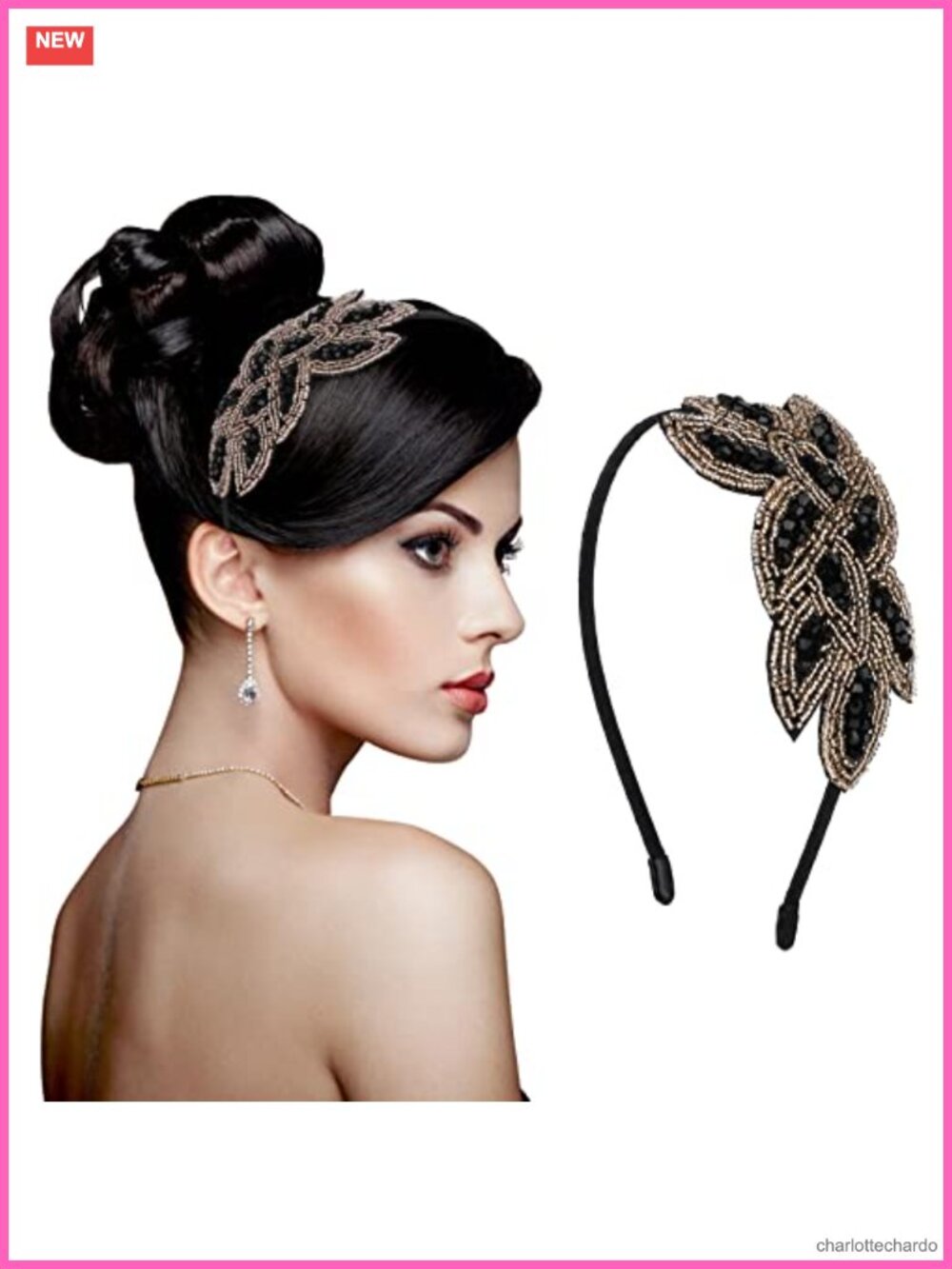 1920s Headband Adjustable Rhinestone Flapper Tiara Vintage Party Accessory